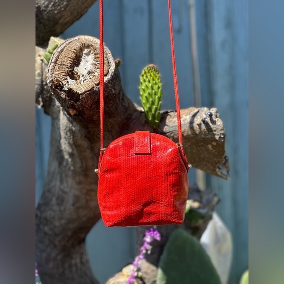 Unbranded — Vintage Snakeskin Leather Crossbody - Picture 3 of 5